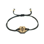 bracelet cordon avec pendentif berbère en bois
