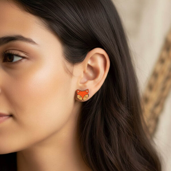 Boucles d'oreilles en forme de renard