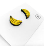 boucles d'oreilles en forme de banane jaune