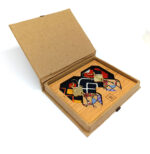 boucles d'oreilles avec packaging en Kraft