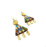 boucles d'oreilles fantaisies couleurs