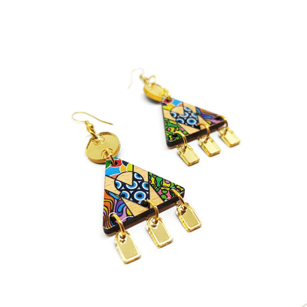 boucles d'oreilles fantaisies couleurs