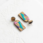 boucles d'oreilles en forme de porte