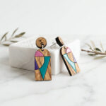 Boucles d'oreilles en forme de porte