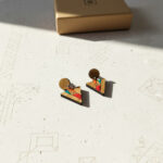 boucles d'oreilles triangulaire