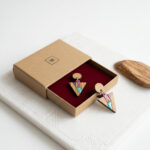 coffret avec boucles d'oreilles
